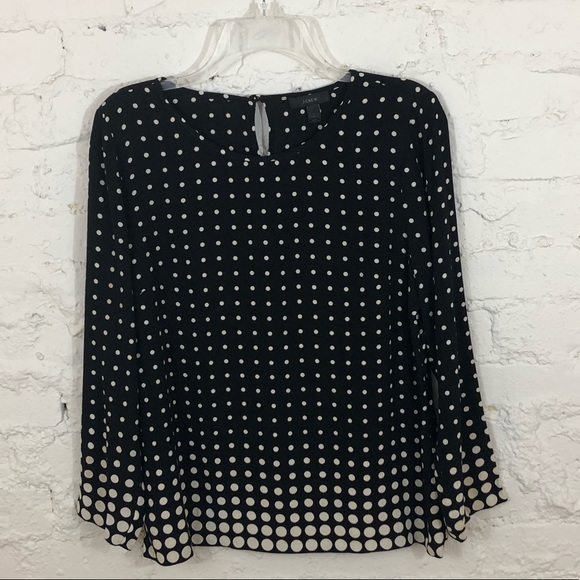 J. Crew Tops - J. Crew Polka Dot Top